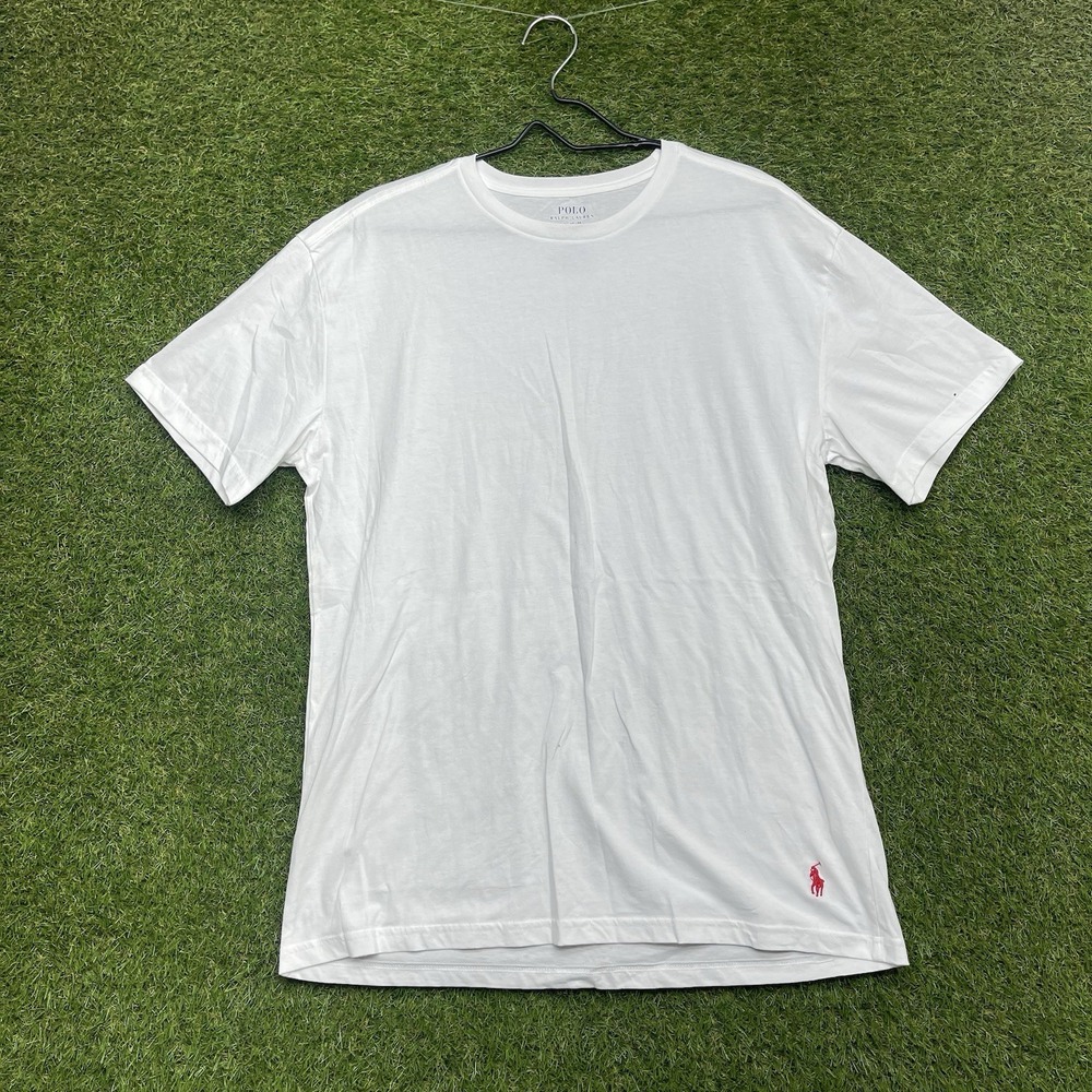 Polo Ralph Lauren Shirt Mens XL Slim Fit Short Sleeve Crew Neck Pullover White
